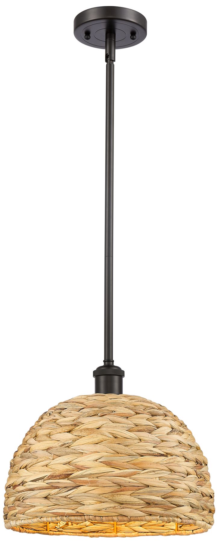 Innovations Lighting Woven Rattan Brass - Antique Brass Collection