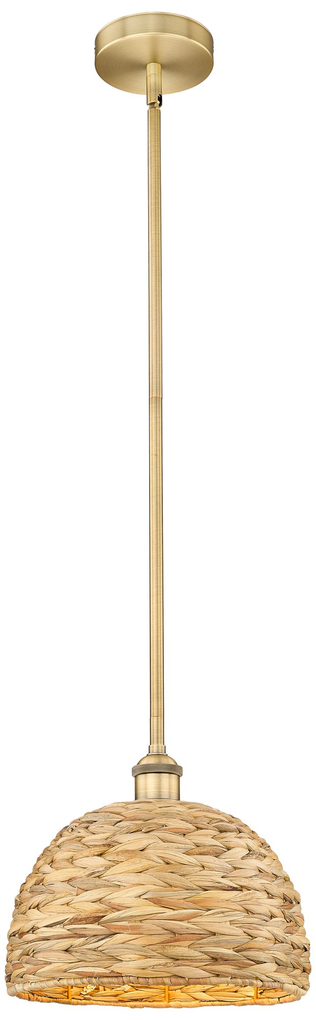 Innovations Lighting Woven Rattan Brass - Antique Brass Collection