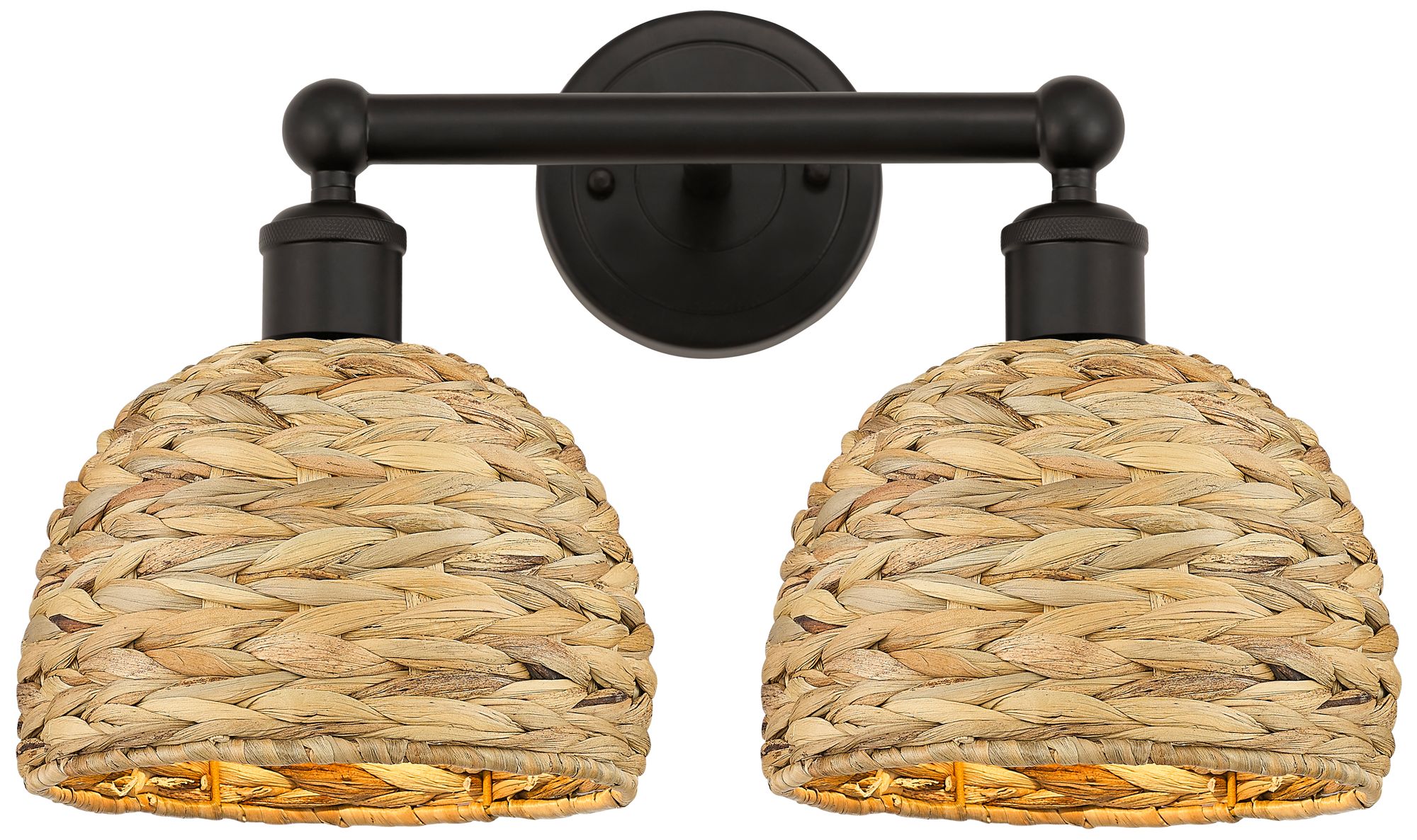 Innovations Lighting Woven Rattan Bronze Collection