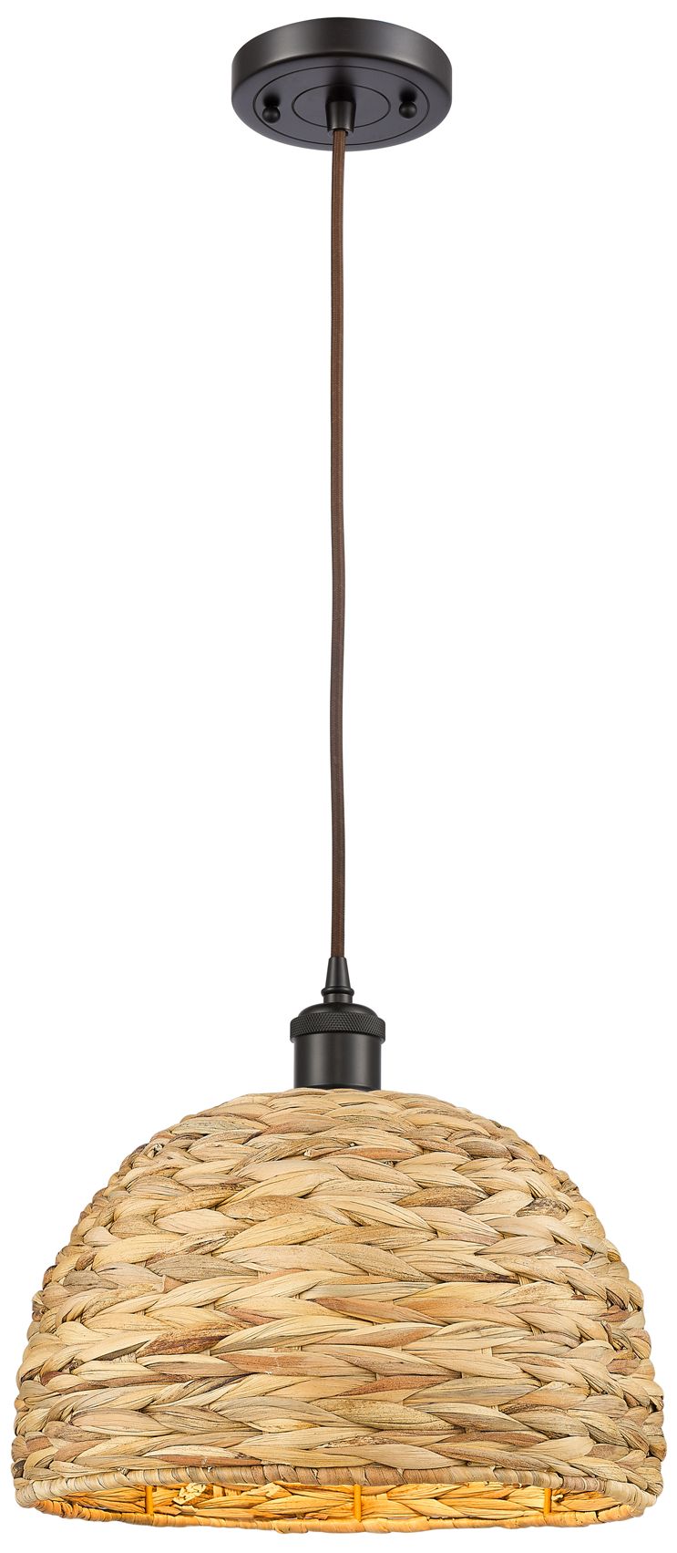 Innovations Lighting Woven Rattan Bronze Collection