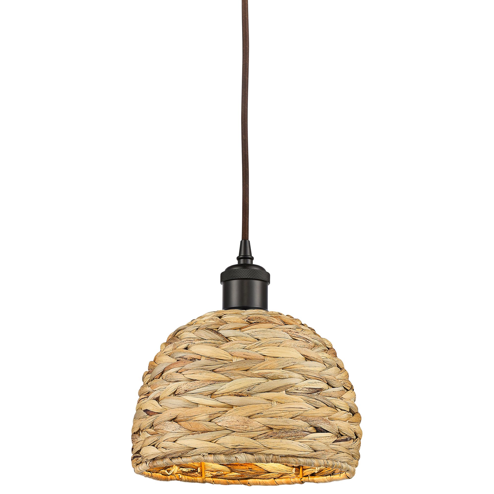 Innovations Lighting Woven Rattan Bronze Collection