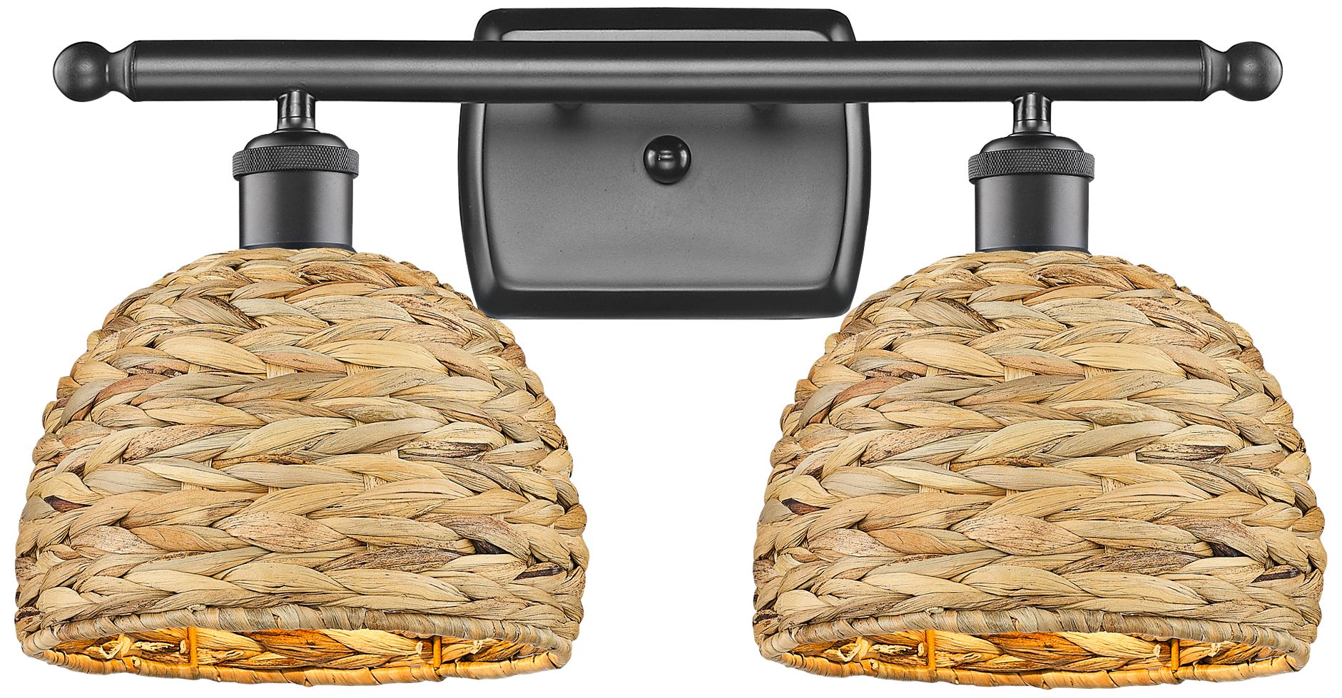 Innovations Lighting Woven Rattan Bronze Collection