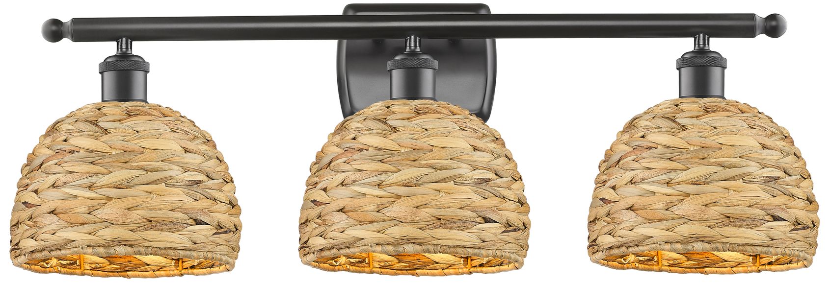 Innovations Lighting Woven Rattan Bronze Collection