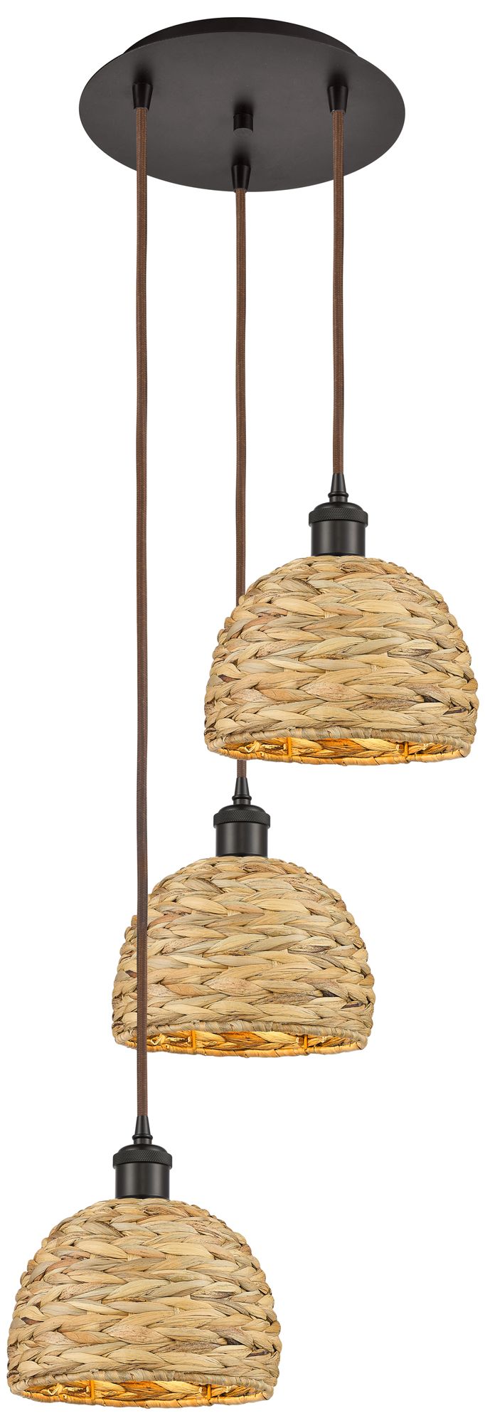 Innovations Lighting Woven Rattan Bronze Collection