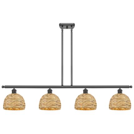 Innovations Lighting Woven Rattan Bronze Collection