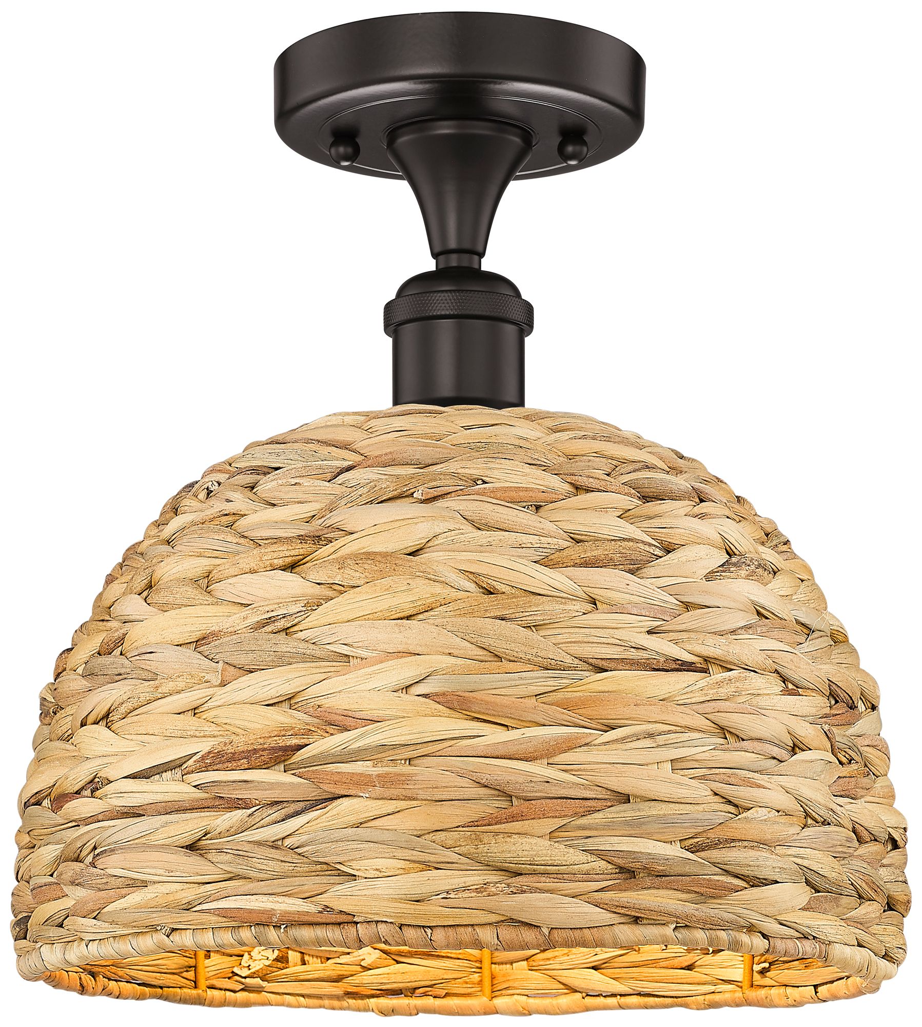 Innovations Lighting Woven Rattan Bronze Collection