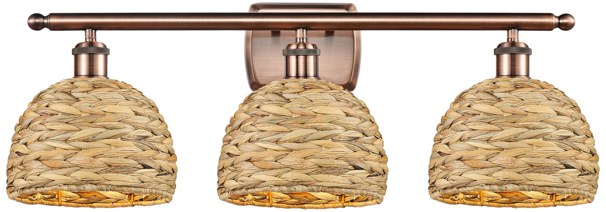 Innovations Lighting Woven Rattan Brown Collection