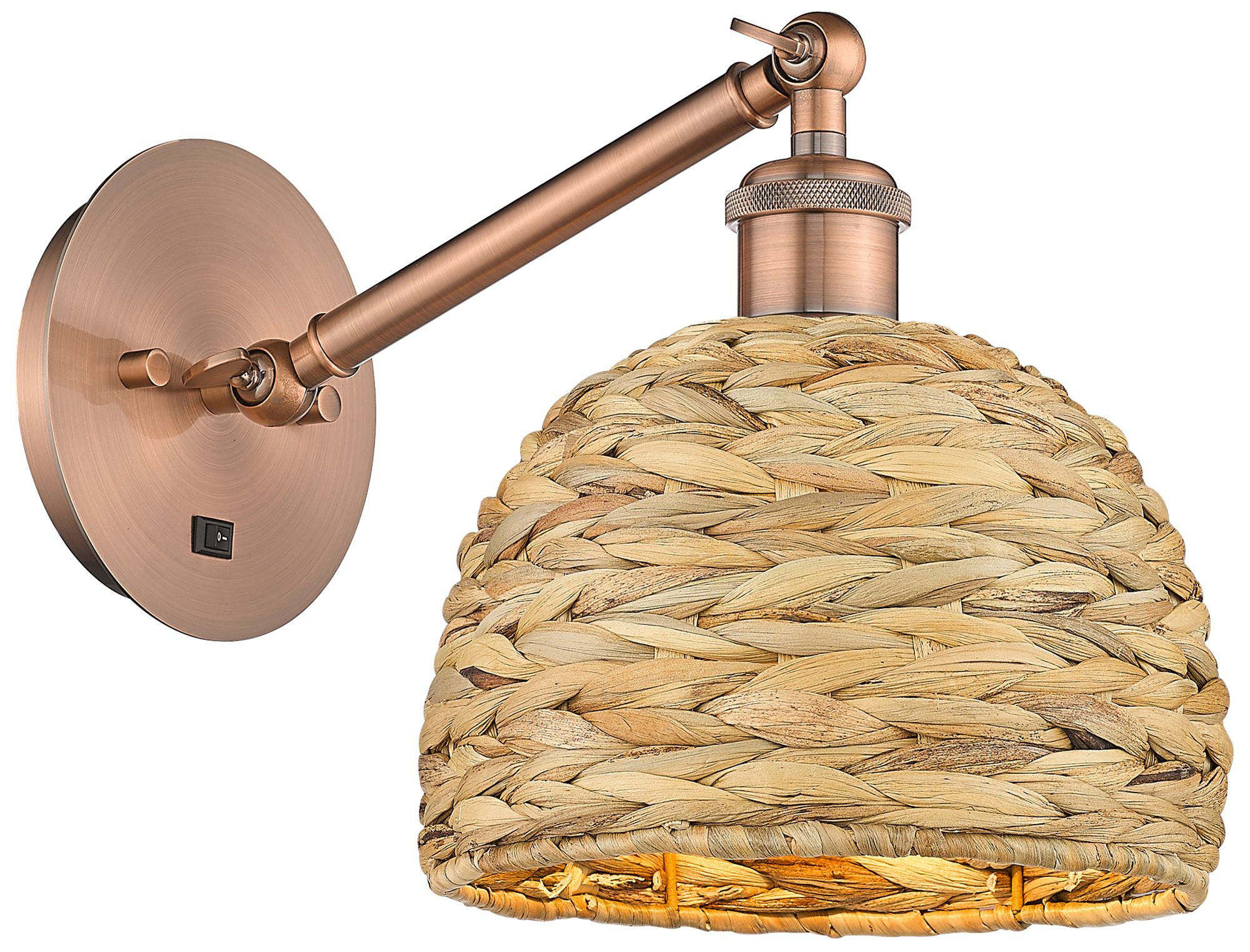 Innovations Lighting Woven Rattan Brown Collection