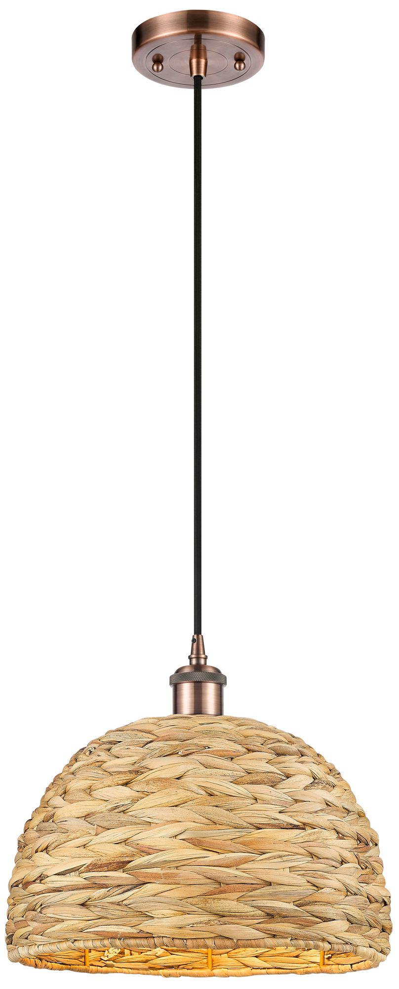 Innovations Lighting Woven Rattan Brown Collection