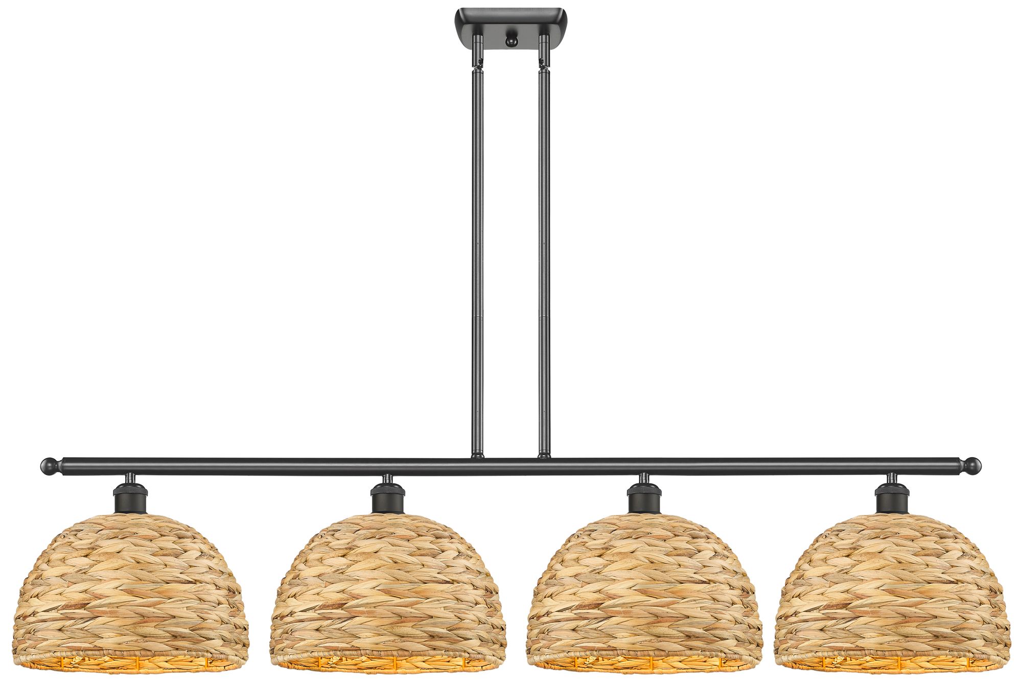 Innovations Lighting Woven Rattan Brown Collection