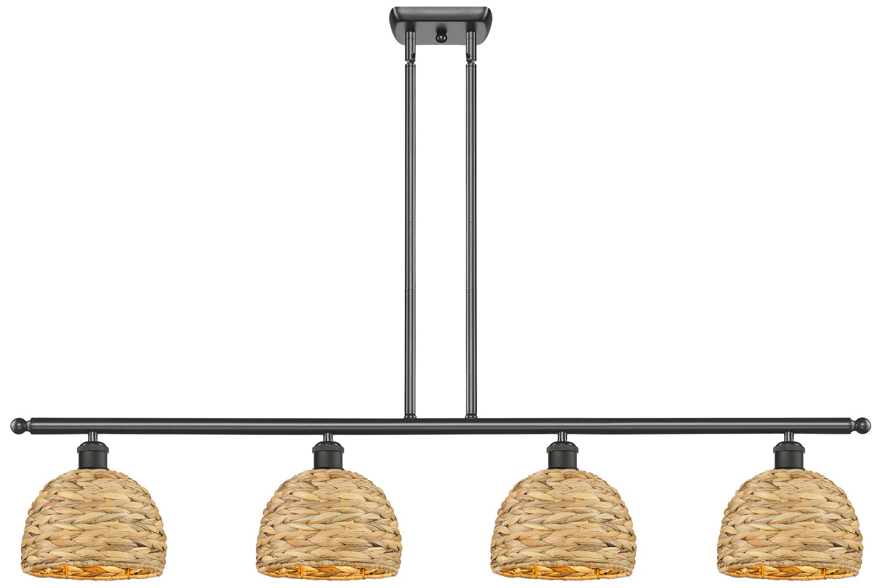 Innovations Lighting Woven Rattan Brown Collection