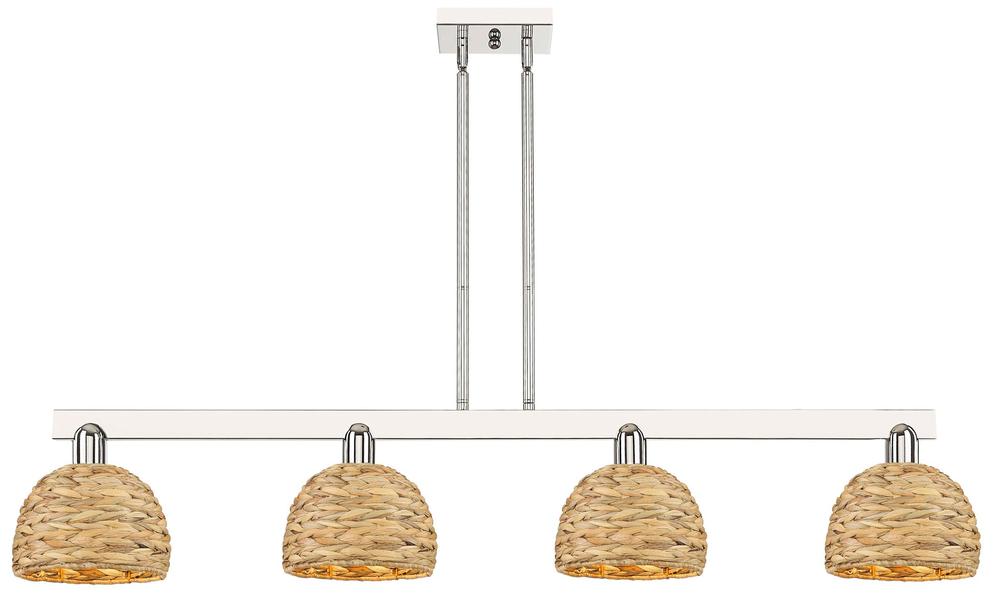 Innovations Lighting Woven Rattan Chrome Collection