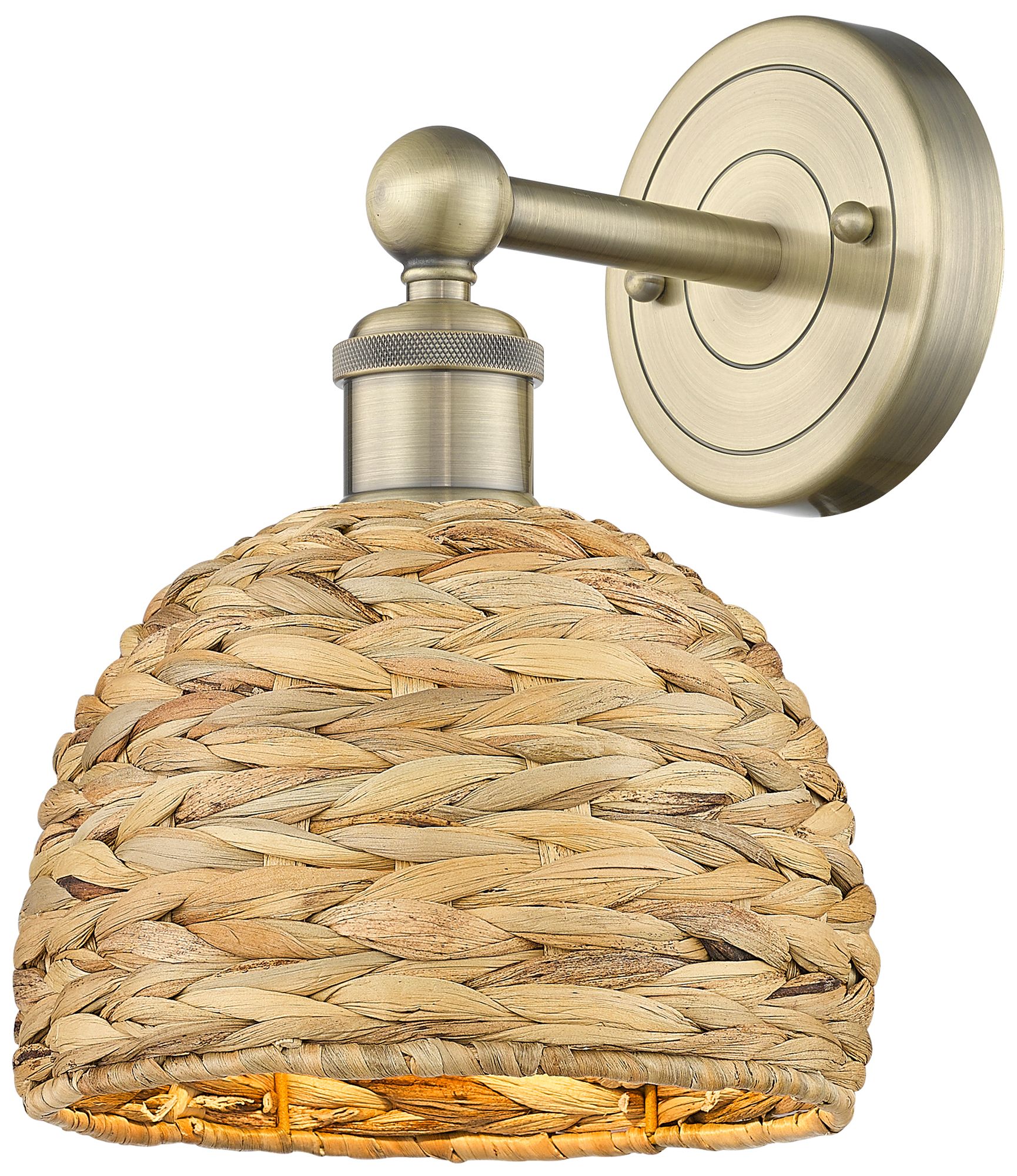 Innovations Lighting Woven Rattan Copper Collection