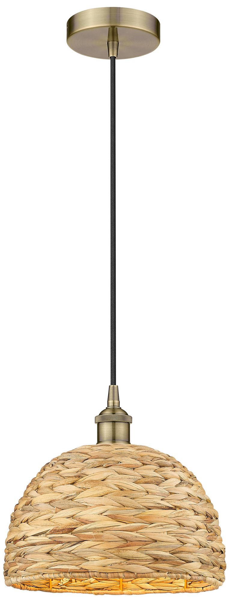 Innovations Lighting Woven Rattan Gold Collection