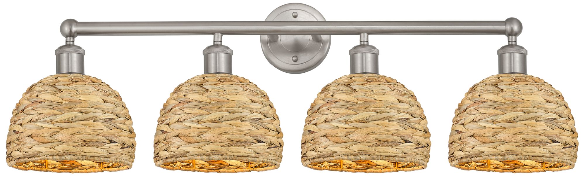 Innovations Lighting Woven Rattan Gold Collection