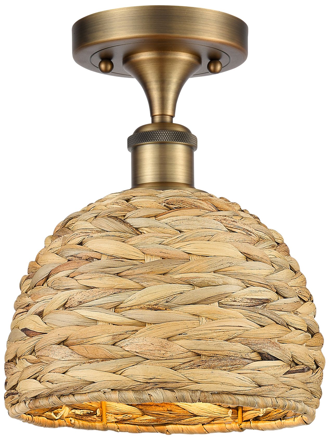 Innovations Lighting Woven Rattan Gold Collection