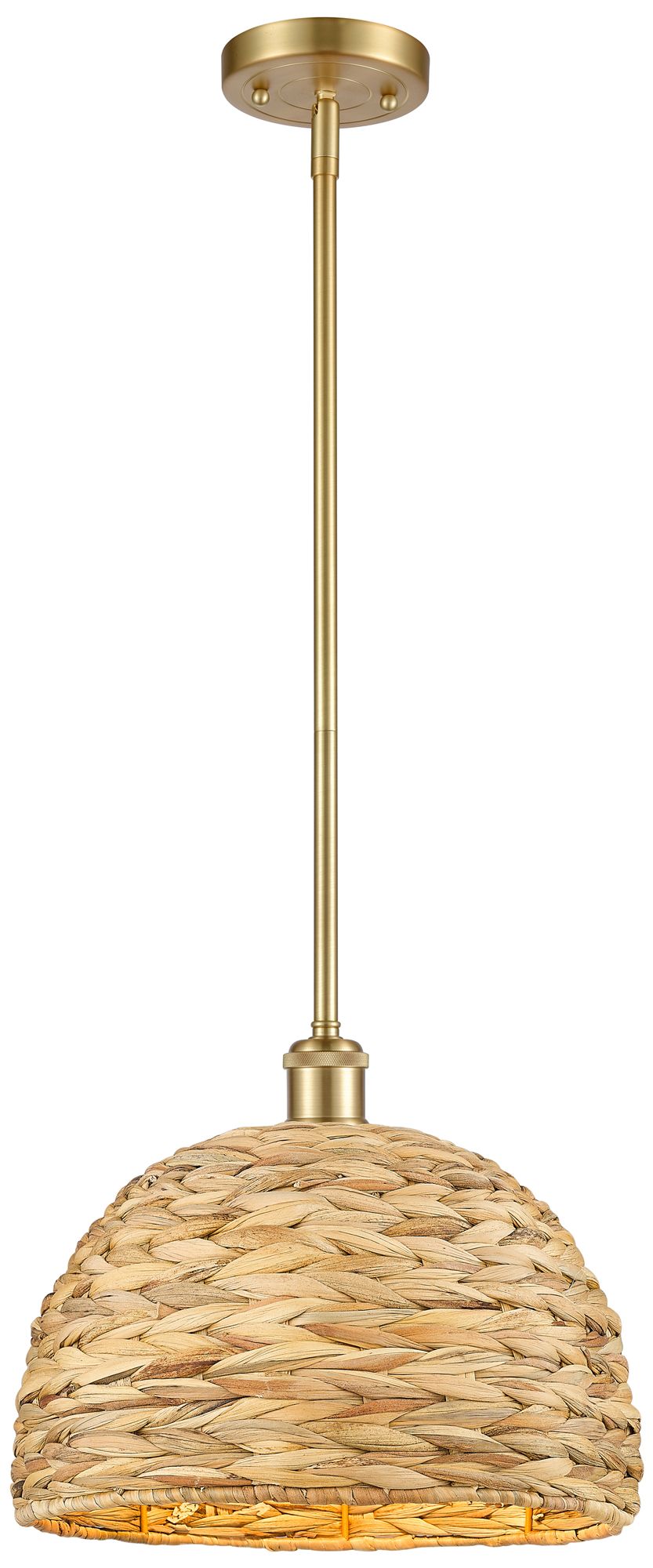Innovations Lighting Woven Rattan Gold Collection