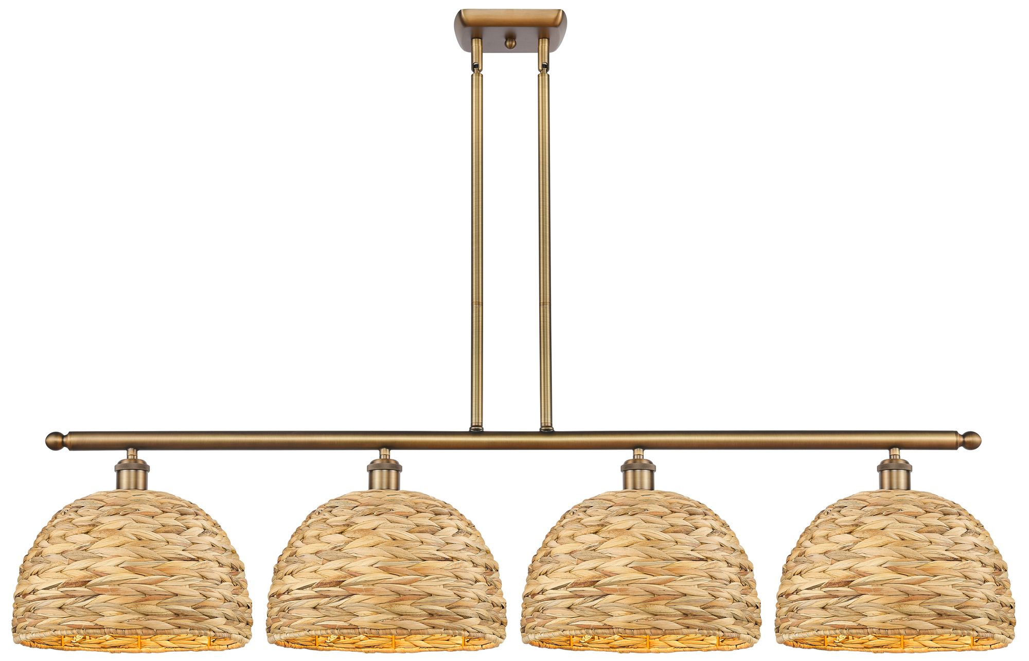Innovations Lighting Woven Rattan Gold Collection