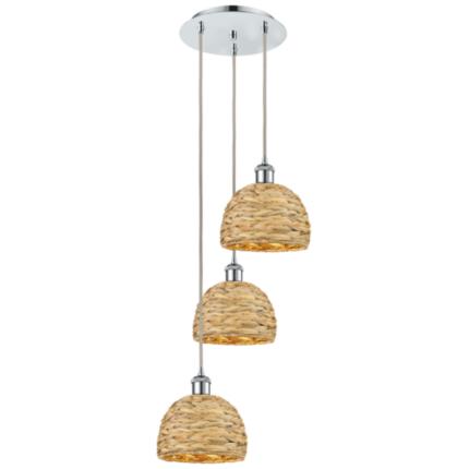 Innovations Lighting Woven Rattan Silver Collection
