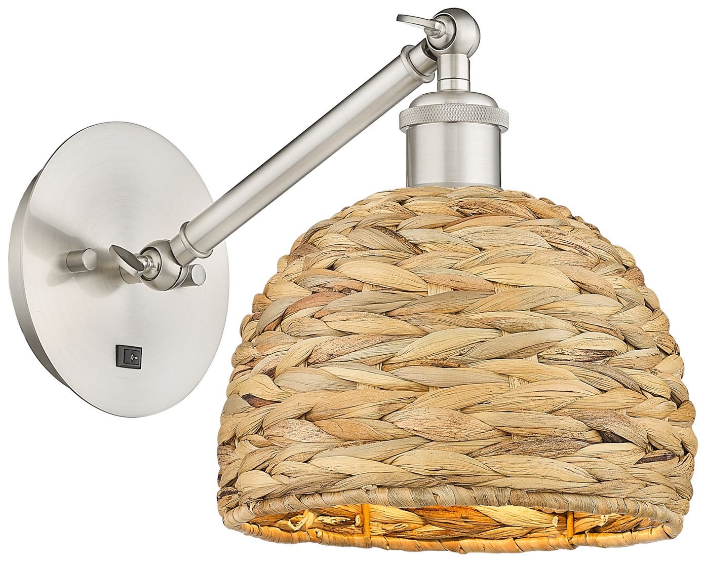 Innovations Lighting Woven Rattan Silver Collection