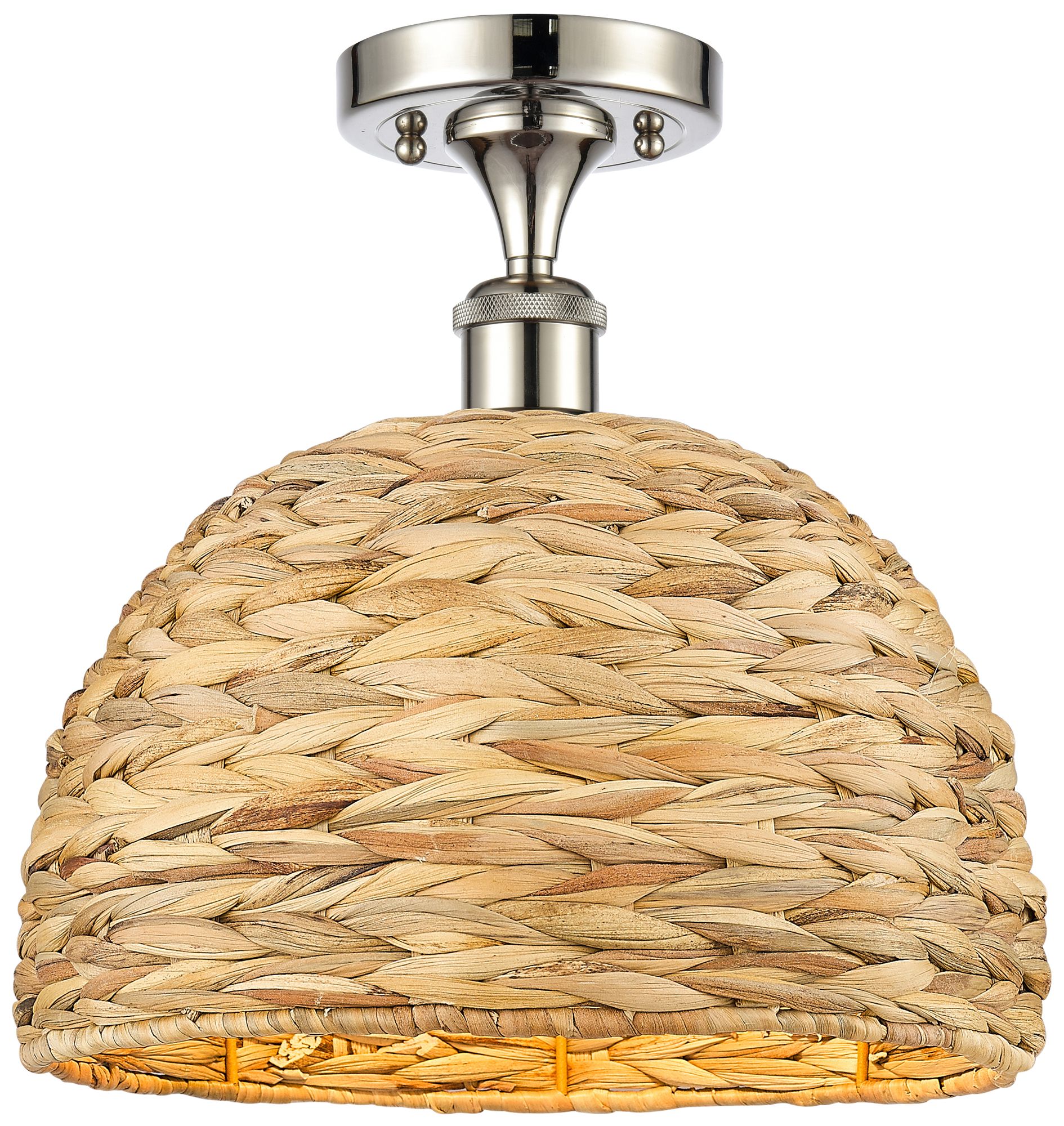 Innovations Lighting Woven Rattan Silver Collection