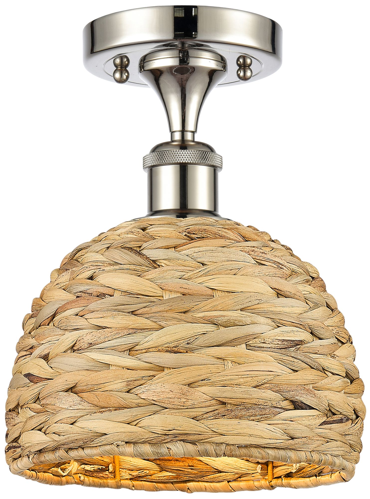 Innovations Lighting Woven Rattan Silver Collection