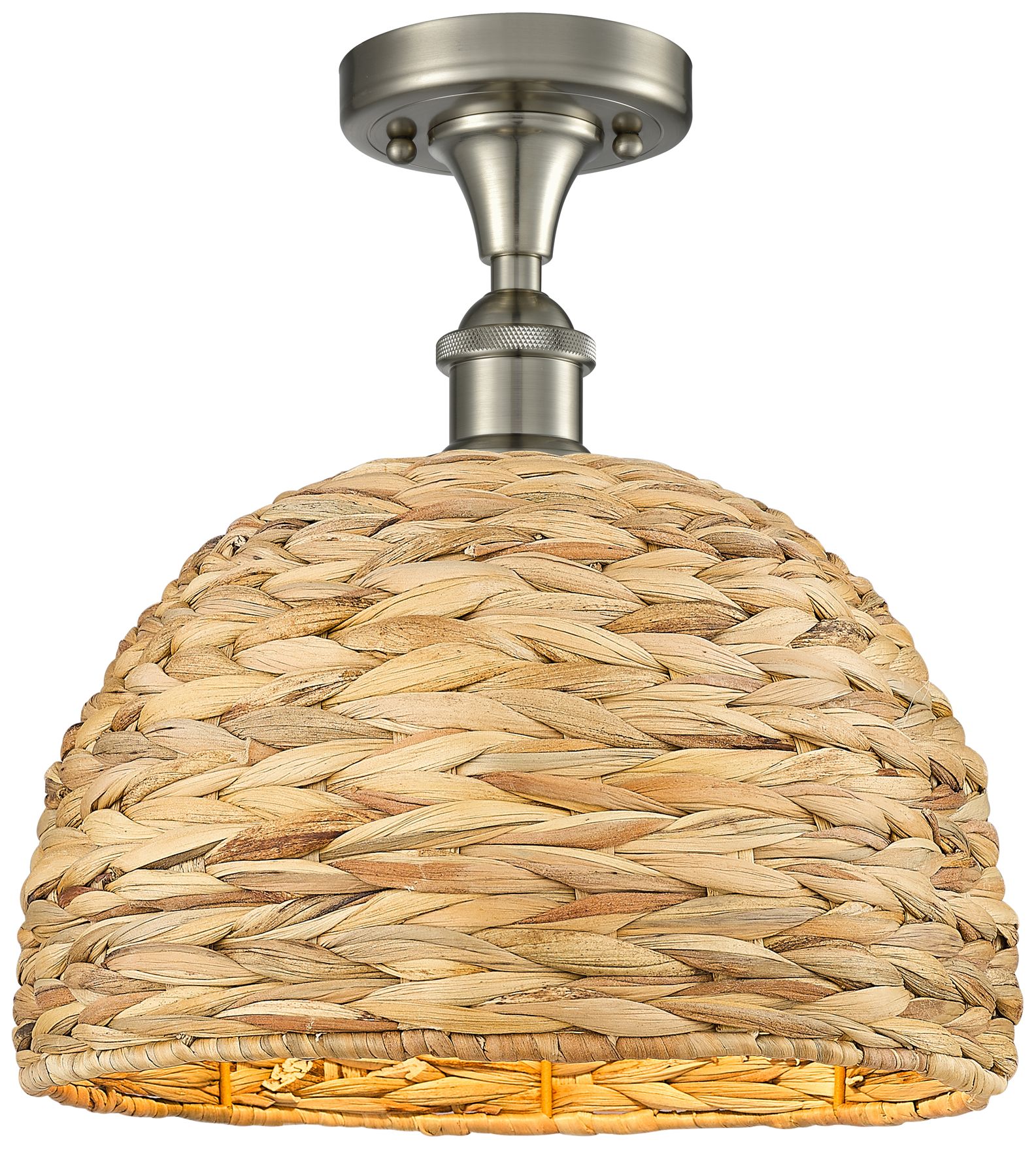 Innovations Lighting Woven Rattan Silver Collection