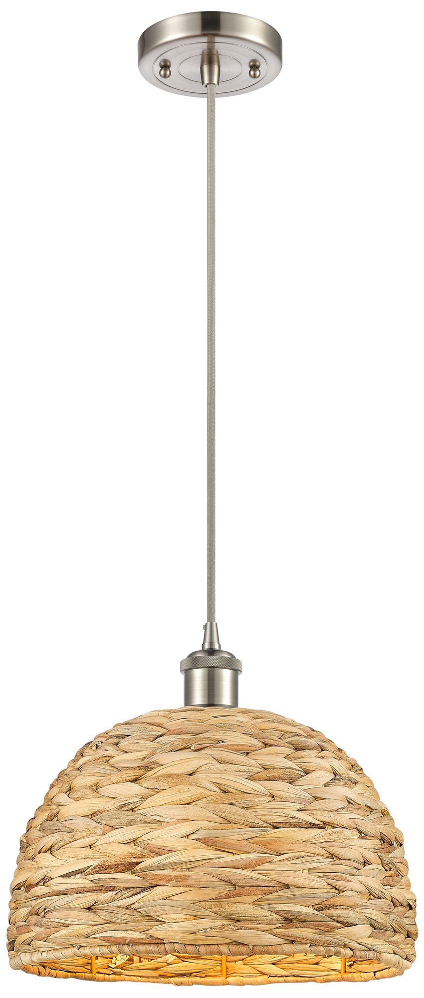 Innovations Lighting Woven Rattan Silver Collection