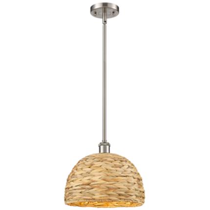 Innovations Lighting Woven Rattan Silver Collection