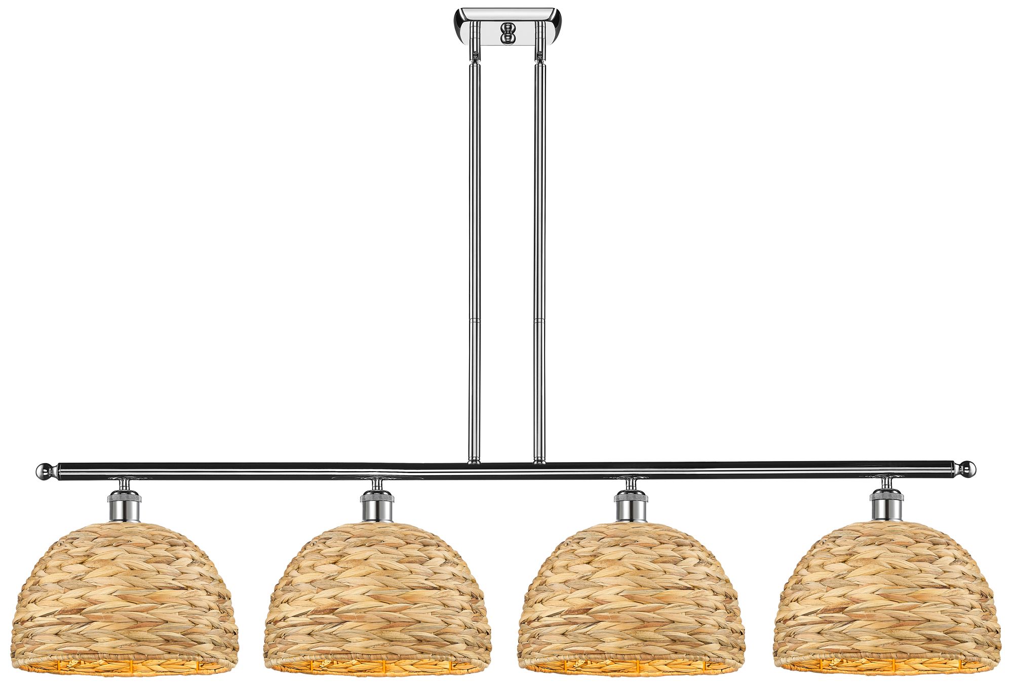 Innovations Lighting Woven Rattan Silver Collection