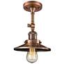2_Innovations Railroad 8" Wide Antique Copper Adjustable Ceiling Light