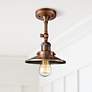 1_Innovations Railroad 8" Wide Antique Copper Adjustable Ceiling Light