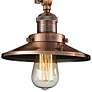 3_Innovations Railroad 8" Wide Antique Copper Adjustable Ceiling Light more views