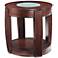 Ino Collection Burnt Umber Ash Oval End Table