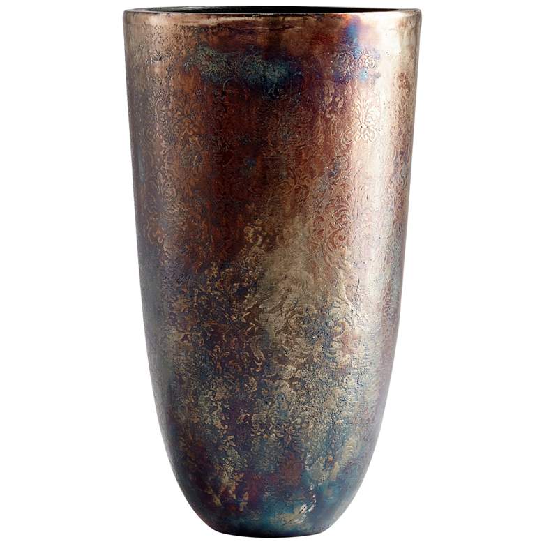 Image 1 Inscription 14 1/4" High Bronze Patina Vase by Cyan Design