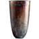 Inscription 14 1/4" High Bronze Patina Vase by Cyan Design
