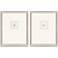 Insect Intaglio I 25" High 2-Piece Framed Wall Art Set