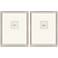 Insect Intaglio II 25" High 2-Piece Framed Wall Art Set