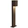 Inside Out Box 22" LED Bollard - Textured Bronze