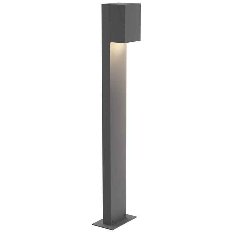 Image 1 Inside Out Box 28" LED Bollard - Textured Gray