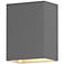 Inside Out Box 4.5" High Textured Gray LED Wall Sconce
