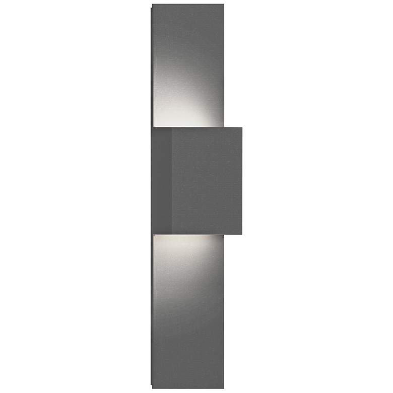 Image 1 Inside Out Flat Box 25" High Gray 2-LED Outdoor Wall Light