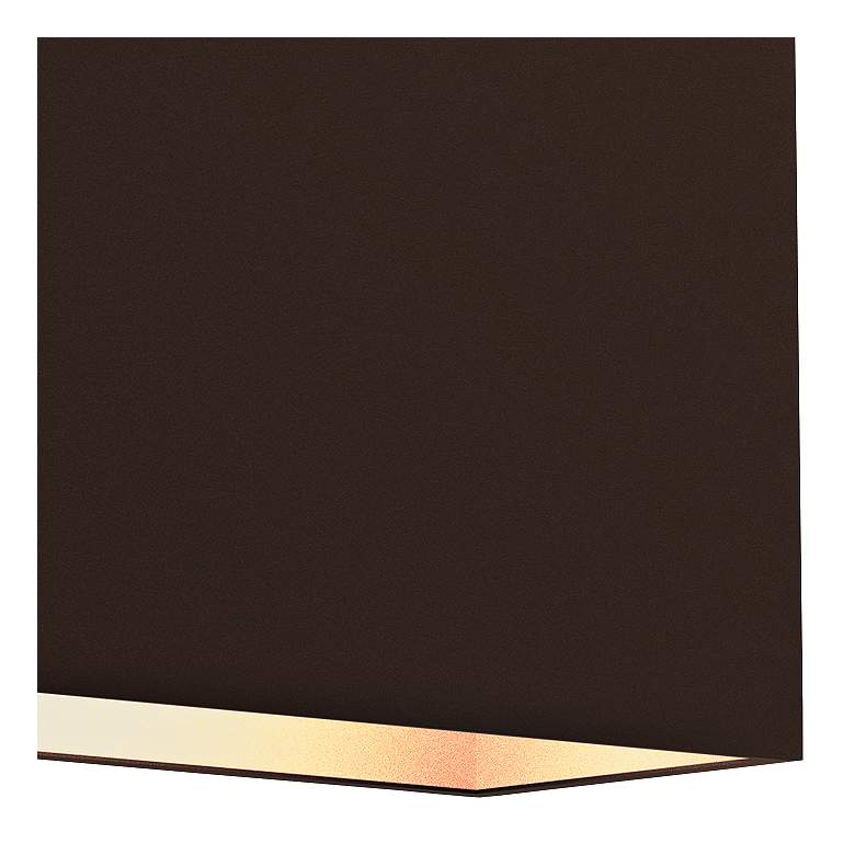 Image 2 Inside Out Flat Box 7" High Bronze LED Outdoor Wall Light more views