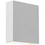 Inside Out Flat Box 7" High White 2-LED Outdoor Wall Light
