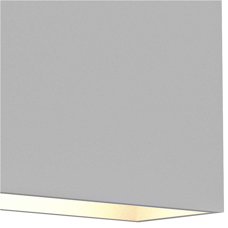 Image 2 Inside Out Flat Box 7" High White 2-LED Outdoor Wall Light more views