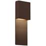 Inside Out Flat Box&trade; 17" High Bronze LED Outdoor Wall Light
