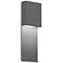 Inside Out Flat Box™ 17" High Gray LED Outdoor Wall Light