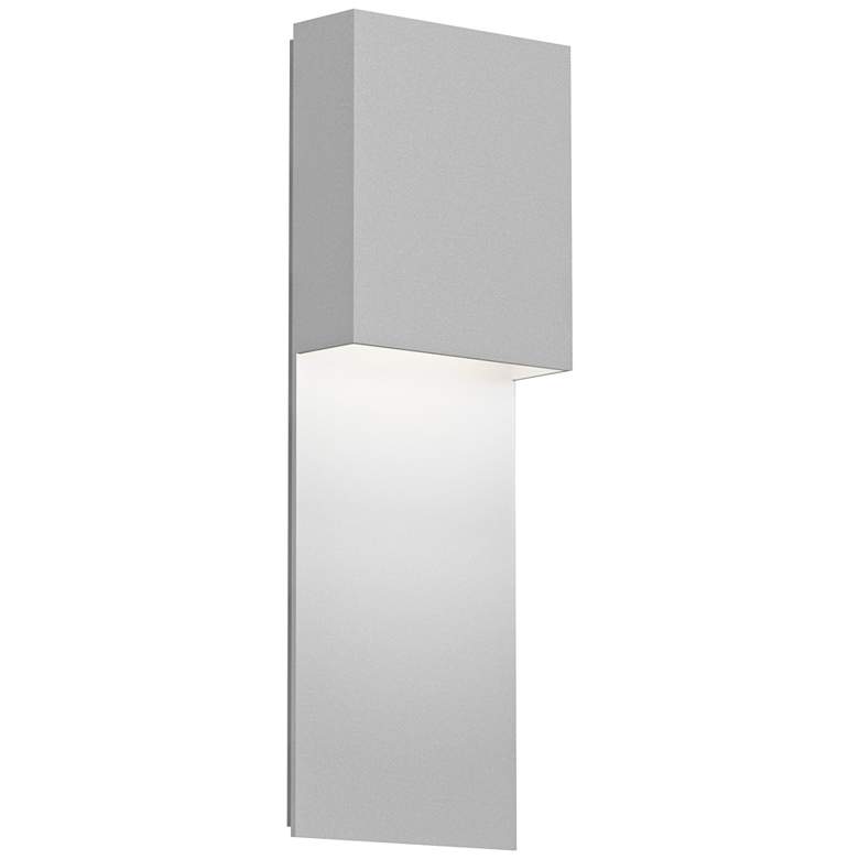 Image 1 Inside Out Flat Box&trade; 17 inch High White LED Outdoor Wall Light