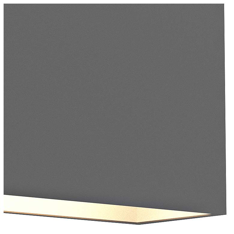Image 2 Inside Out Flat Box™ 7" High Gray 2-LED Outdoor Wall Light more views