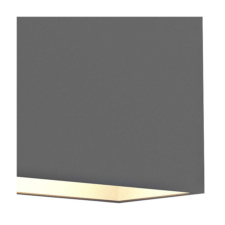 Image 2 Inside Out Flat Box™ 7" High Gray LED Outdoor Wall Light more views
